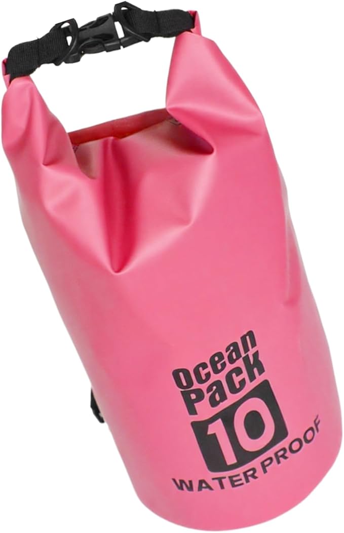 Dry Bag - Roll Top Lightweight Sack, Waterproof Storage Drybag, Secure Seal with Adjustable Strap, Adventure Accessory for Hiking Camping Swimming Fishing Boating Water Sports