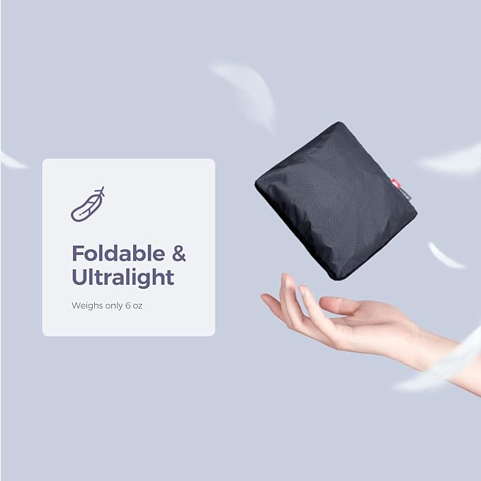 pack all Lightweight Travel Duffel Bag, Water-Resistant Sports Gym Bag, 32L Foldable Weekender Bag for Fitness, Hiking and Camping (Navy Blue)