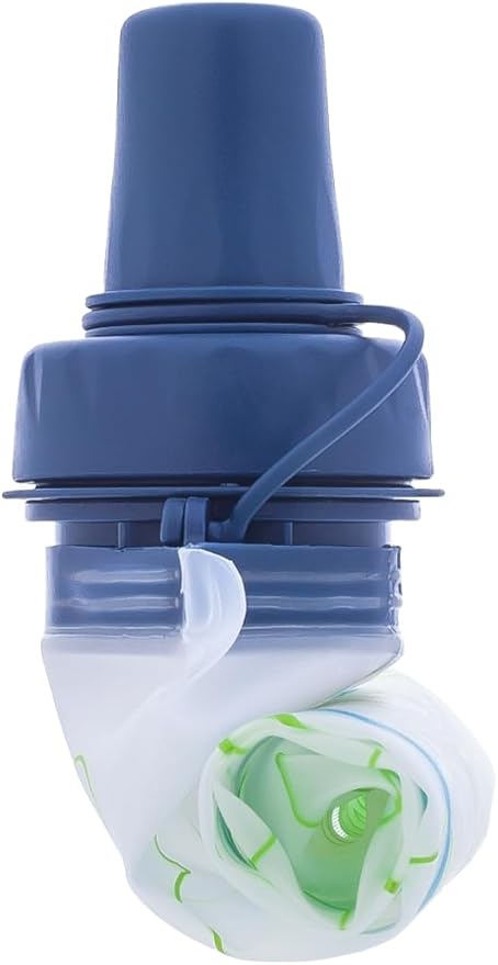 Aquabend Collapsible Soft Water Bottle Leakproof Bite Valve Reusable BPA-Free Ultralight Travel Water Bottle Flask for Running, Gym, Camping, Hiking, Travel, Sports. (500ml) Color May Vary