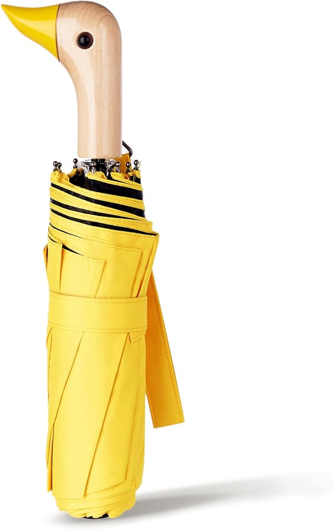 Duck Umbrella - Compact Travel Umbrella with a Cute Duck Head Handle for Women