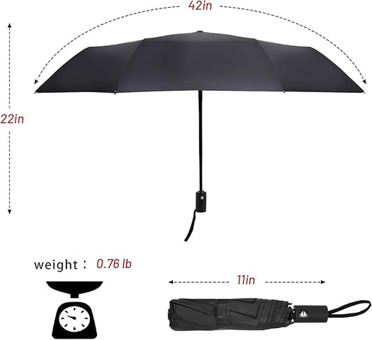 SY COMPACT Umbrella Automatic Travel Waterproof Light Folding Umbrellas Easy Carry for Women and Men