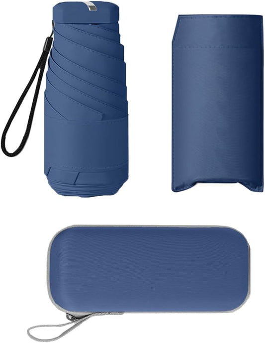 Windproof Mini Travel Umbrella with UPF 50+ Sun & Rain Protection - Ultra Compact & Lightweight, Pocket-Sized for Any Bag, Eco-Friendly Quick-Dry Fabric in Trendy Colors