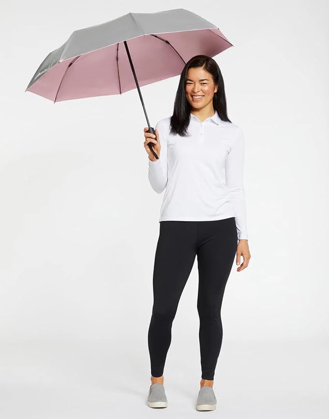 Solbari Compact Sun Protective Umbrella UPF 50+ UV Protection, Ultra-Light & Travel-Friendly, Reflective Sun Protection for Beach, Picnics, & Outdoor Festivals