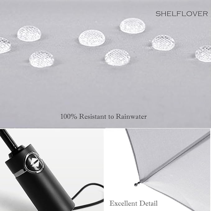 Folding Umbrella, Strong Compact Umbrella 10 RIBS