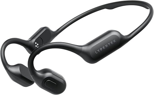 LYPERTEK Bone Conduction Bluetooth Headphones,Open Ear Wireless Bluetooth Sport Headphones,32GB MP3 Player Workout Earphones for Running, IP68 Waterproof Underwater Earbud for Swimming, S30-Black
