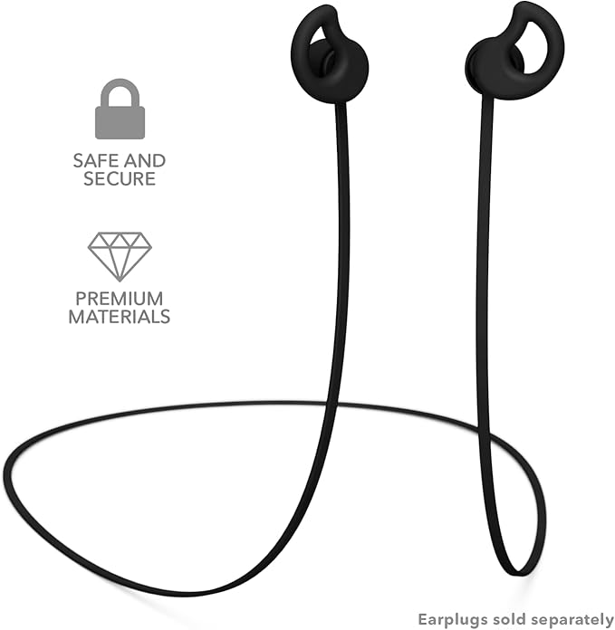 CURVD Earplug Lanyard, Soft Durable Flexible Premium Silicone Cord | Works with Most Earplugs w/Removable Tips Compatible with CURVD Everyday, Loop Quiet/Engage/Experience, Vibes and More - 26 Inches