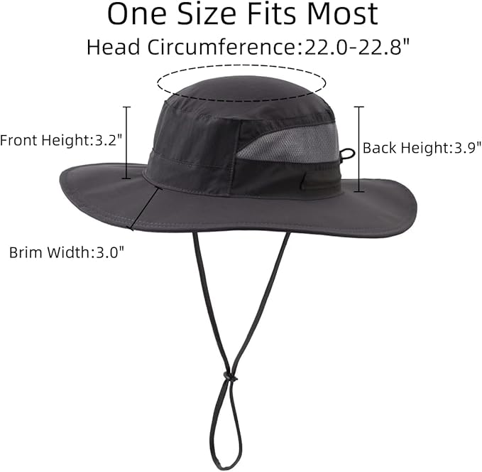 Connectyle Women's UPF 50+ Sun Hat UV Protection Wide Brim Bucket Hat Summer Beach Hats Fishing Hiking Outdoor Safari Hats