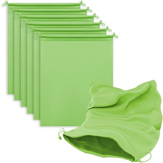 Microfiber Drawstring Bags, Multi-Size Soft Protective Pouches for Shoes, Ski Goggles, Sunglasses, Handbags & Camera Lenses