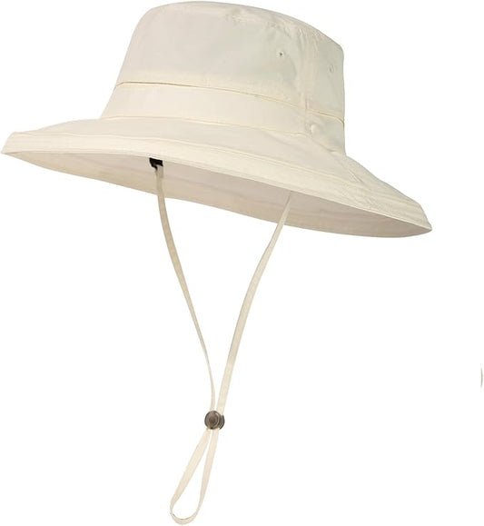 UV 50 Sun Hat for Women Wide Brim with Ponytail Hole Summer Packable Sunhat for Beach Fishing Hiking Gardening Waterproof