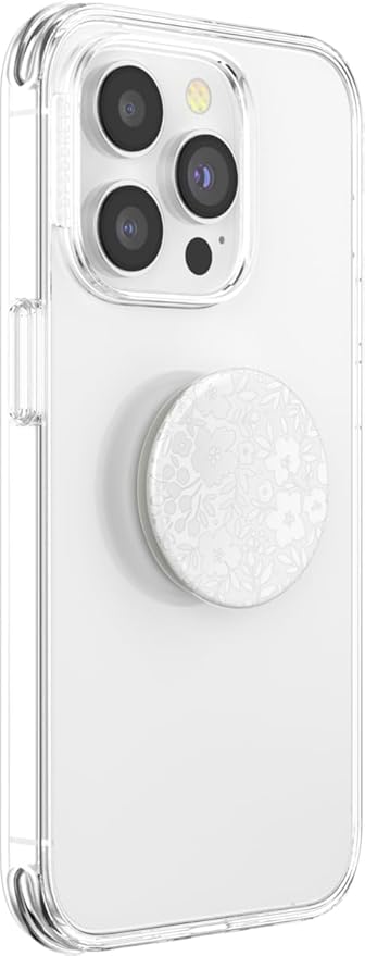 PopSockets Phone Grip with Expanding Kickstand, Adhesive Grip, Cute PopSockets - Blanc Fresh