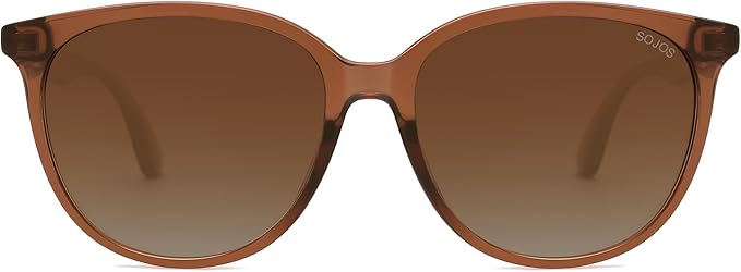 SOJOS Square Polarized Sunglasses for Women Men Vintage Style Larger Fit Shades SJ2642