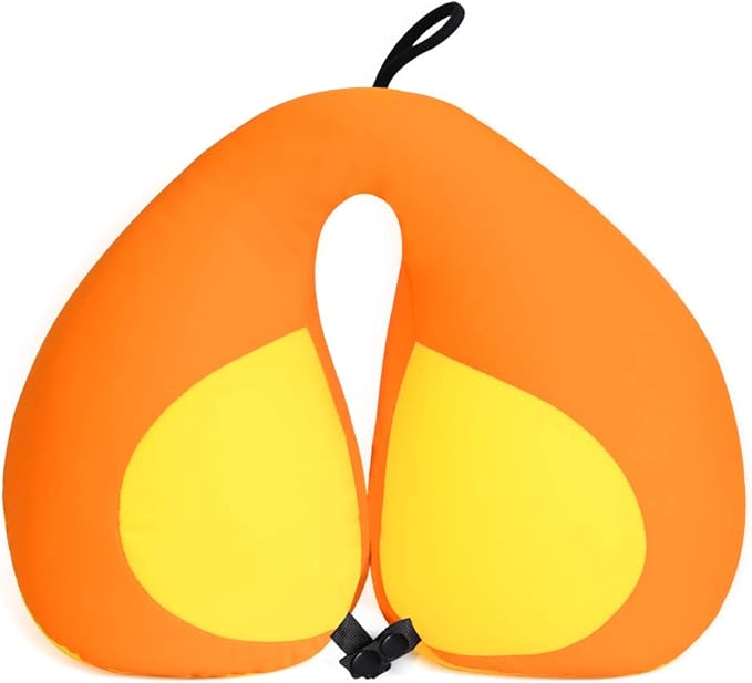 MOOB Kids Neck Pillows for Travel U-Shape Headrest Air Cushion Child Car Seat Head Support Traveling Gifts for Toddler & Children Car Seat Head Support Toddler Pillows Yellow