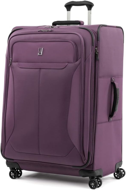 Travelpro Tourlite Softside 29" Expandable Luggage with 4 Spinner Wheels, Lightweight Suitcase, Checked Large, Deep Purple