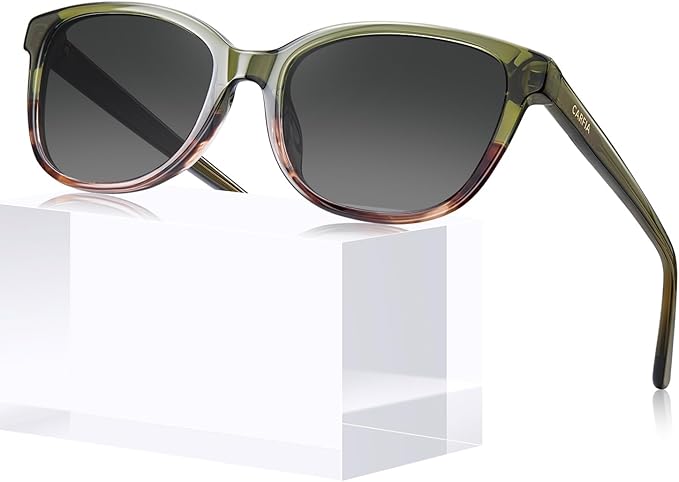 CARFIA Designer Acetate Womens Polarized Sunglasses Fit Most Face Shapes Trendy Shades UV Protection Hypoallergenic Handmade