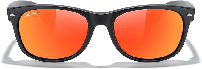 MERRY'S Polarized Unisex Shades Sunglasses for Men and Women Vintage Polarized Sun Glasses Mirror Lens