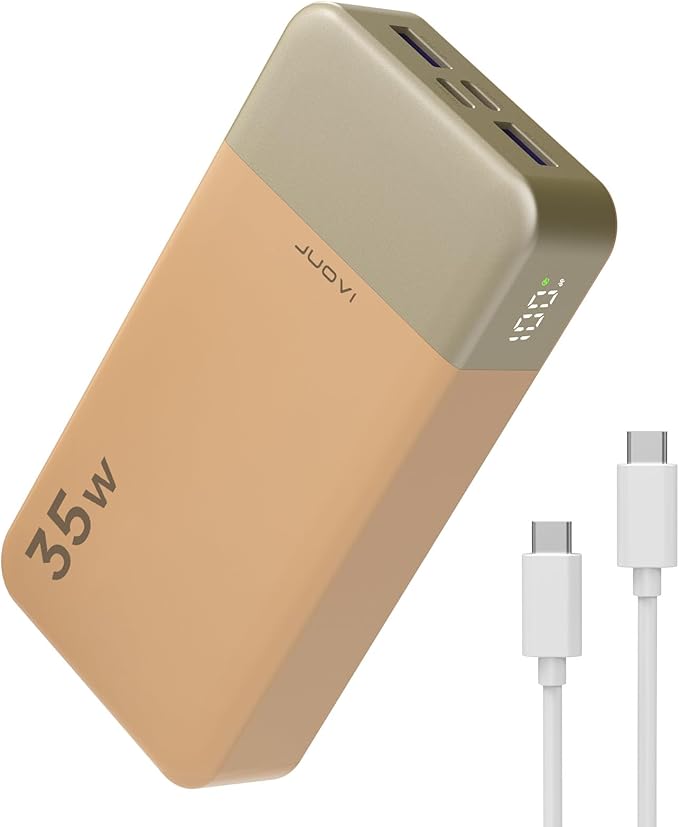 Power Bank Portable Charger 20000mAh 35W Fast Charging，PD 3.0 QC 4.0 Phone Charger with LED Display, Travel Battery Pack 2 USB C 2 USB A Ports for iPhone 16/15/14 Series, Galaxy, iPad