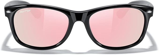MERRY'S Polarized Unisex Shades Sunglasses for Men and Women Vintage Polarized Sun Glasses Mirror Lens