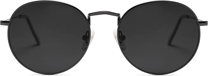 SOJOS Small Round Polarized Sunglasses for Women Men Classic Vintage Retro Shades UV400 SJ1014