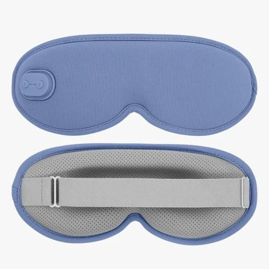 Menorelief Eye Mask, Yoli Menorelief Under Eye Mask with Massage Travel Case, Light Blocking 3D Sleeping Eyes Masks with Adjustable Heat, Better Sleep, Men & Women (Blue)