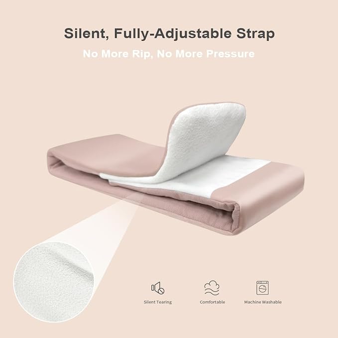 Sleep Mask for Women Blackout: Reversible Dual-Sided Eye Mask with Adjustable Band - Soft Cotton and Silky Cooling Blindfold for Travel Nap Meditation （Pink）