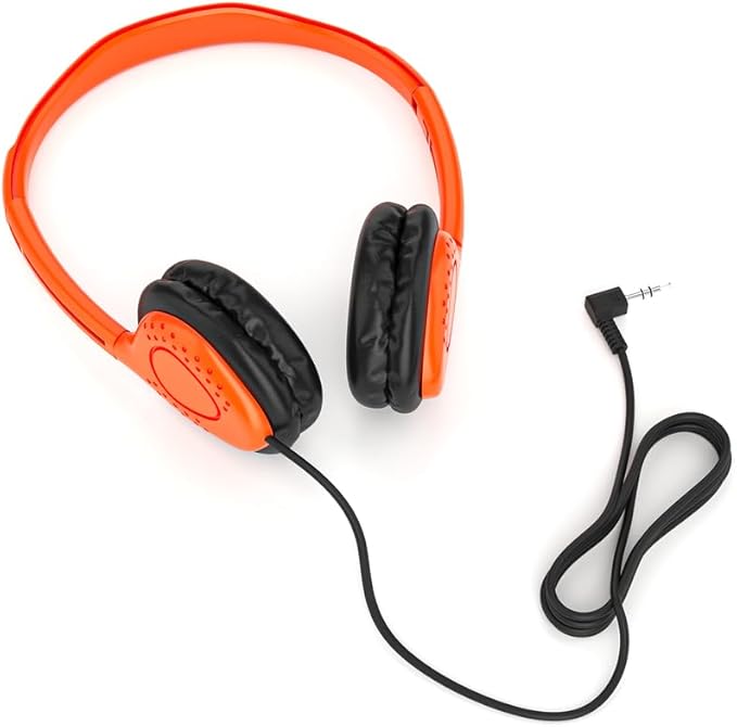 Maeline Adjustable 3.5mm Headphones with Leather Cushions (10 Pack)