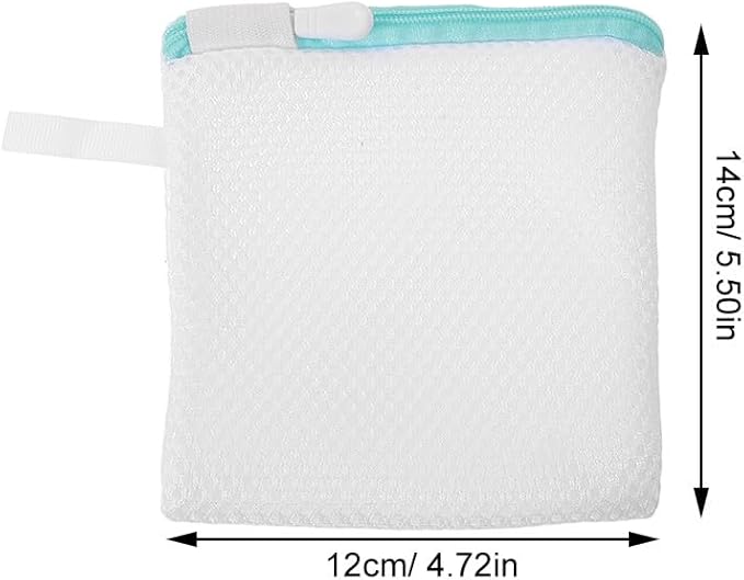 ibasenice 6pcs Laundry Bag for Delicate - Mesh Laundry Wash Bag - Zippered Small Net 5.50X4.72" For Washing Machine Clothes Socks And Intimates