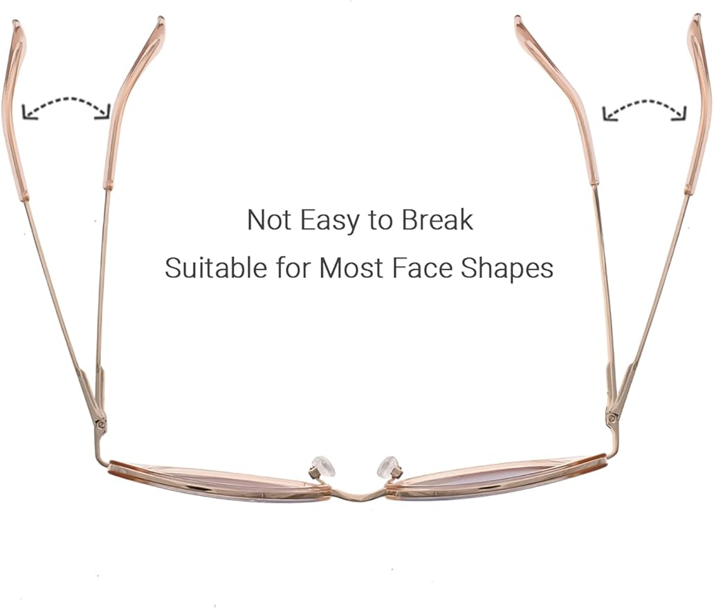 FAA'N Retro Big Frame Cat Eye Polarized Sunglasses Women with Spring Hinge