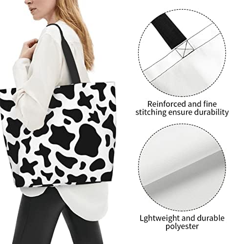 Large Tote Bag for Women Portable Beach Bag Reusable Grocery Bags Funny Gift Bag for Shopping Gym Travel