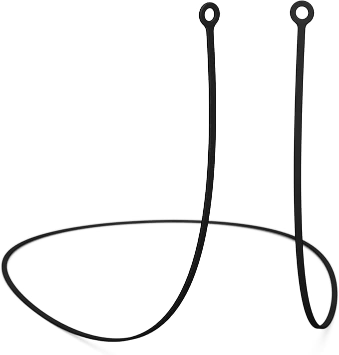 CURVD Earplug Lanyard, Soft Durable Flexible Premium Silicone Cord | Works with Most Earplugs w/Removable Tips Compatible with CURVD Everyday, Loop Quiet/Engage/Experience, Vibes and More - 26 Inches