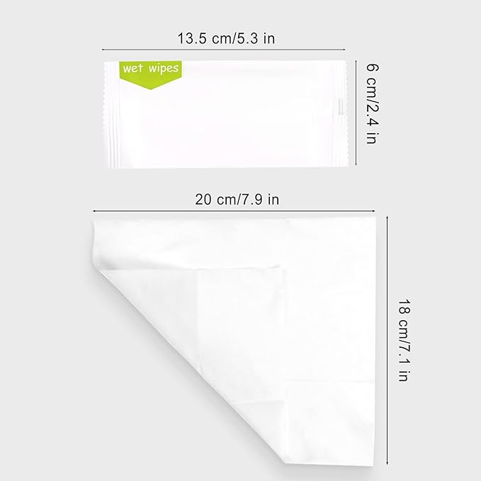 Individual Hand Wipes, 300 Packs Individual Wet Wipes, Quickly Cleaning Our Hands, Individually Wrapped Bulk Large Wet Wipes, Suitable for Restaurants, Weddings and Barbeques