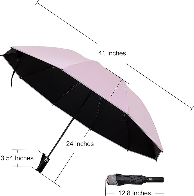 Automatic Umbrella Windproof Lightweight Strong Compact UV Protection Rain Travel Umbrellas Collapsible Backpack Umbrella Suit For Adult