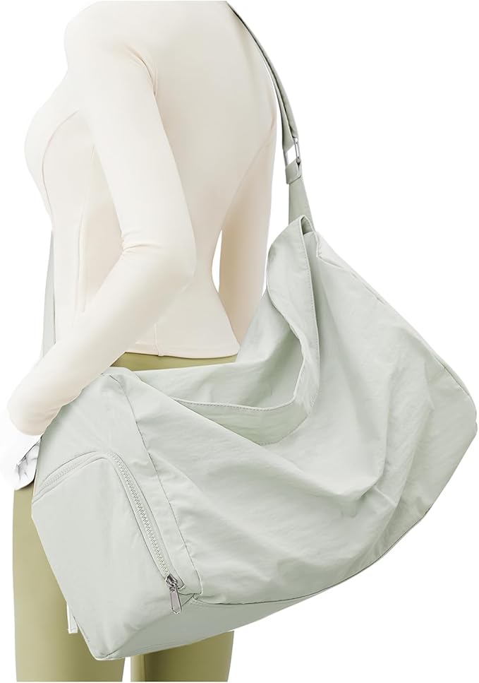 Small Gym Bag with Shoe Compartment, Workout Sport Duffle Bag for Women Travel, Waterproof Shoulder Overnight Bags Lightweight Carry on Tote Bags for Swim, Yoga, Dance