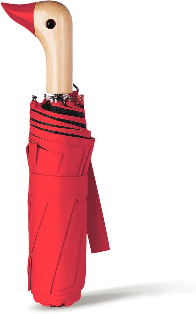 Duck Umbrella - Compact Travel Umbrella with a Cute Duck Head Handle for Women