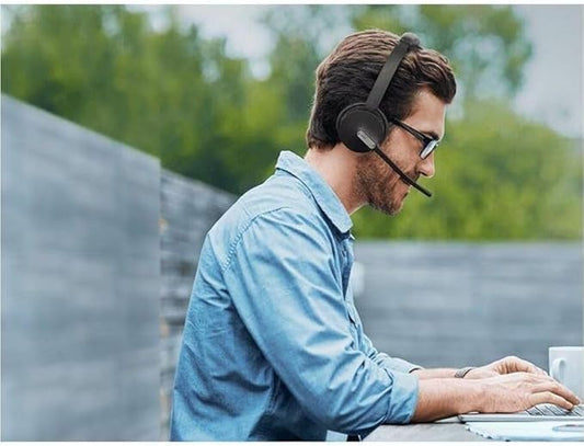 Yealink BH70 UC Wireless Bluetooth Headset with Microphone for Work, up to 35h Talking Battery, Teams UC Compatible Headsets for Computer Mobile, 147g Lightweight Headphone for Open Office 50m Range