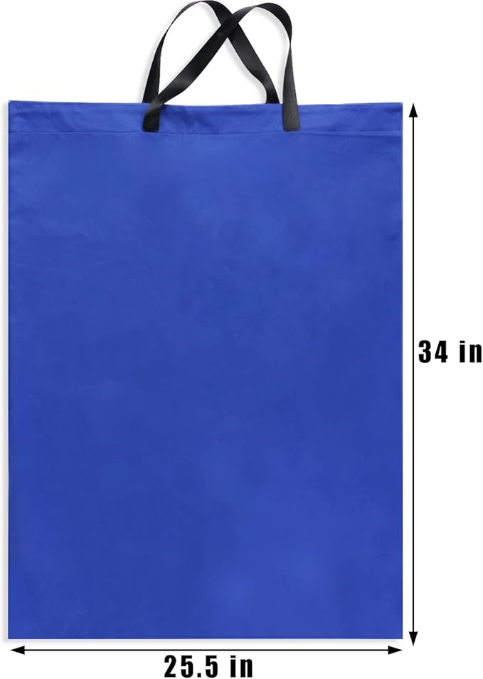 LOLOMLO Extra Large Canvas Laundry Bags with Handles & Drawstring Closure, Heavy Duty Tears Resistant Clothes Storage Travel Bags, Machine Washable Multi Use Laundry Bag liner for Laundry Hamper -