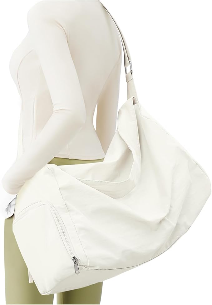 Small Gym Bag with Shoe Compartment, Workout Sport Duffle Bag for Women Travel, Waterproof Shoulder Overnight Bags Lightweight Carry on Tote Bags for Swim, Yoga, Dance