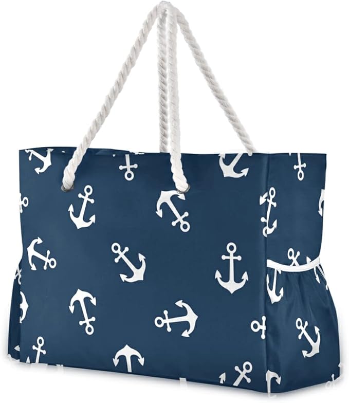 senya Large Beach Shoulder Bags Canvas Tote Water Resistant for Gym Travel Daily
