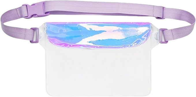 Waterproof Phone Pouch, Sensitive Touch Control, PVC Material, Swimming Phone Holder, Clear Waterproof Mobile Pouch, Adjustable Waist Length, for Travel Vacation