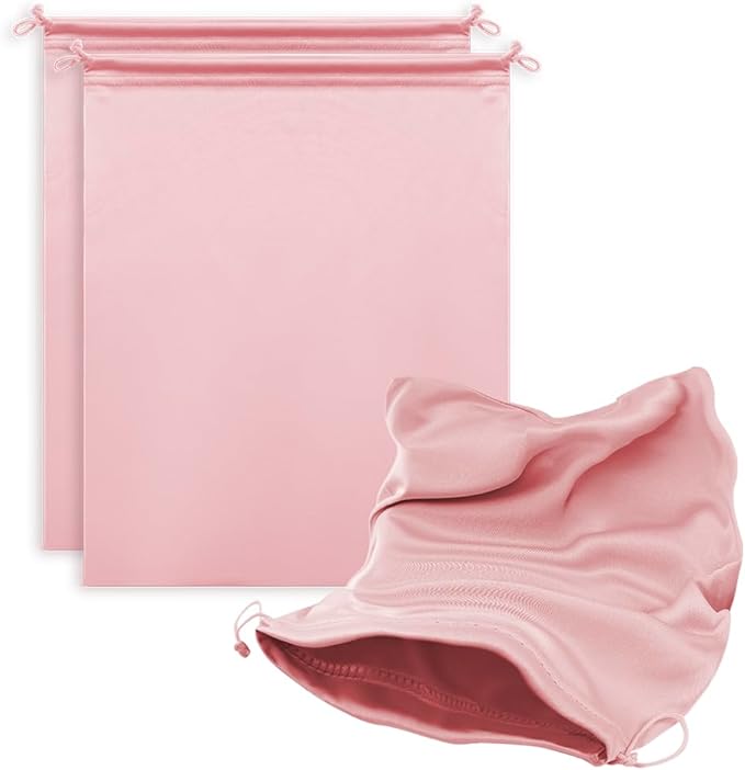 Microfiber Drawstring Bags, Multi-Size Soft Protective Pouches for Shoes, Ski Goggles, Sunglasses, Handbags & Camera Lenses