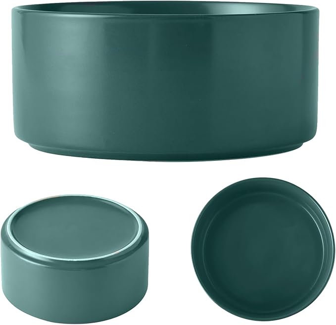YINGFAN Dog Bowls Heavy Duty Ceramic Dog Bowls Non-Slip Ceramic Basic Bowl for Dogs (28 oz)