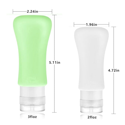 22 Pack Travel Bottles,3oz 2oz Leak Proof Travel Accessories Toiletries,Travel Shampoo And Conditioner Bottles,Perfect for Business or Personal Travel, Fun Outdoors Silicone 22Pieces