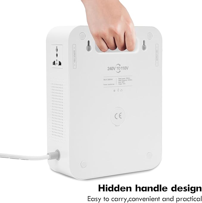 MYOYAY 2000W Step Up Voltage 110v to 220v Converter, Heavy Duty Power Transformer with Circuit Breaker Protection, Voltage Converter for Asia Europe Appliances Used in US