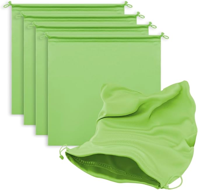 Microfiber Drawstring Bags, Multi-Size Soft Protective Pouches for Shoes, Ski Goggles, Sunglasses, Handbags & Camera Lenses