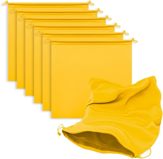 Microfiber Drawstring Bags, Multi-Size Soft Protective Pouches for Shoes, Ski Goggles, Sunglasses, Handbags & Camera Lenses