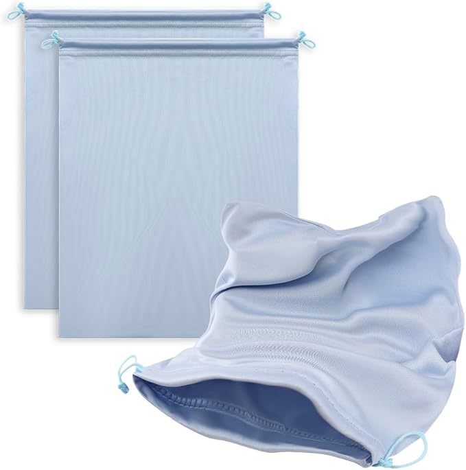 Microfiber Drawstring Bags, Multi-Size Soft Protective Pouches for Shoes, Ski Goggles, Sunglasses, Handbags & Camera Lenses