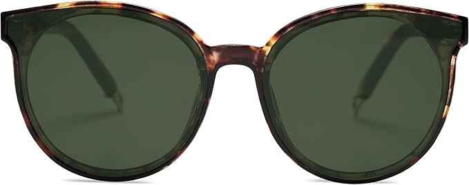 SOJOS Fashion Round Sunglasses for Women Men Oversized Vintage Shades SJ2057