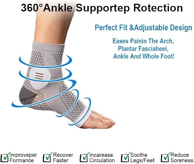 SINBOUNBOUN 2 Pairs Mixed Colors Neuropathy Socks For Women & Men，Nano Neuropathy Socks，Diabetic Open Toe Foot Sleeves Elastic Sock，Compression Socks，Sleep Socks