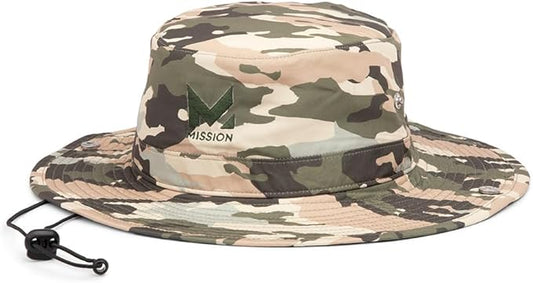 MISSION Cooling Bucket Hat - Unisex Wide-Brim Hat for Men & Women - Lightweight, Foldable & Durable - Cools Up to 2 Hours