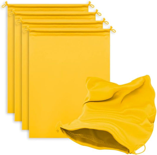 Microfiber Drawstring Bags, Multi-Size Soft Protective Pouches for Shoes, Ski Goggles, Sunglasses, Handbags & Camera Lenses