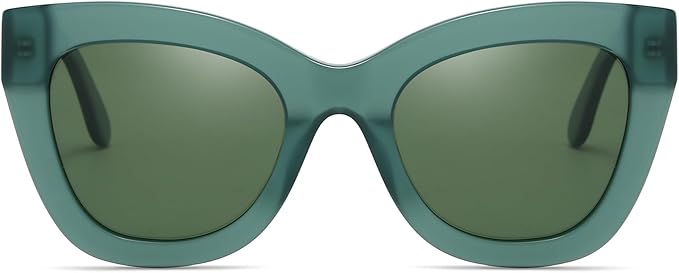ZENOTTIC Retro Polarized Sunglasses Women - Oversized Cat Eye Trendy Glasses UV Protection - for Beach,Hiking,Party ZS6243